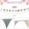 15.5 ft Party Pennant Banner Flags, 2 Pcs Nursery Garland Triangle Bunting Flag Baby Banner for Nursery Decor Baby Birthday Boho Wedding Shower Party Event, Each 7.75 ft(Rainbow Color)